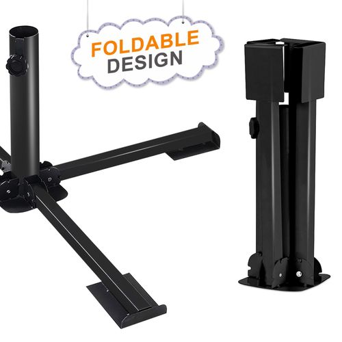 Outdoor Garden Parasol Base Stand Metal Patio Umbrella Holder Free Standing — image 5