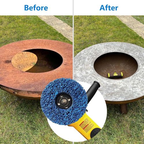 10PCS Poly Strip Wheel Discs Paint Rust Remove Abrasive Angle Grinder 115mm 4.5" — image 11