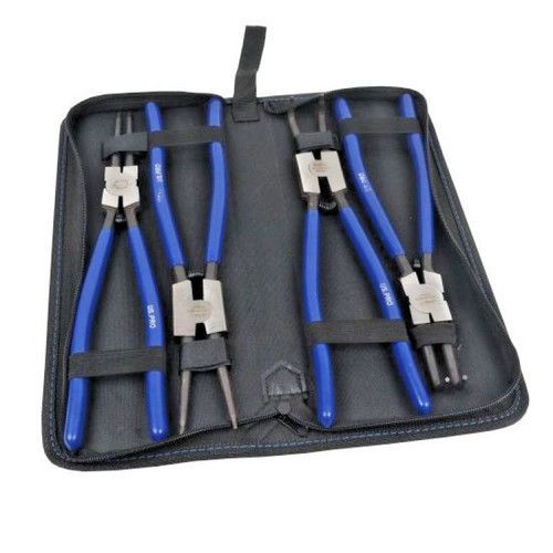 US PRO 4pc Long Reach Circlip Plier Set L325mm Internal/External Bent/Straight