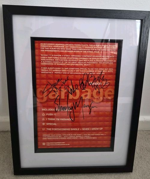 Garbage Band Signed Magazine Page — image 1