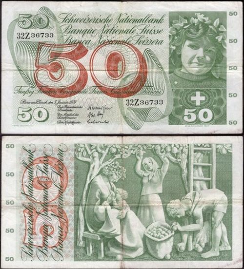 Switzerland. 7 banknotes, details below.