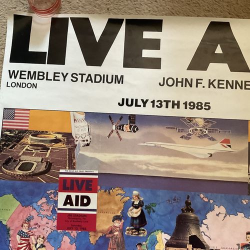 Original Peter Blake Designed Live Aid 1985 Concert Poster - Fully Copyrighted  — image 10