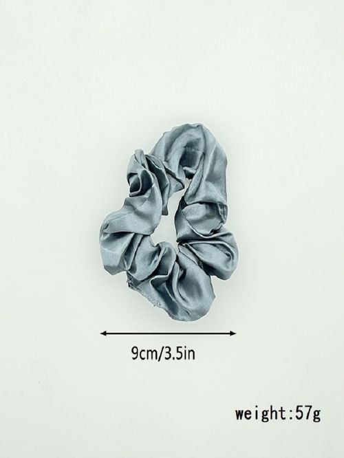 Silk Hair Scrunchies for Women & Girls – Soft Elastic Hair Bands (Pack of 12). — image 4