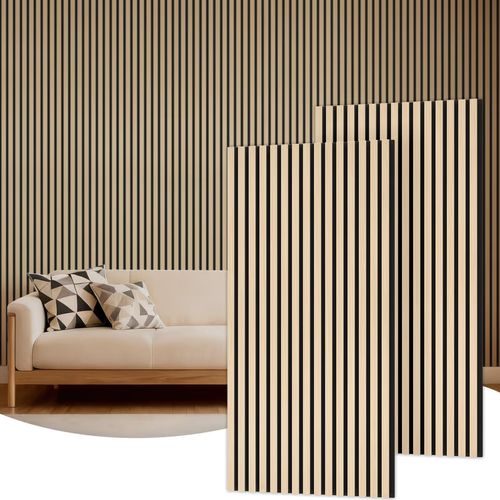WOOD WALL PANELS 2-PACK 120 X 60CM INTERIOR WALL DECOR – 2-PACK — image 2