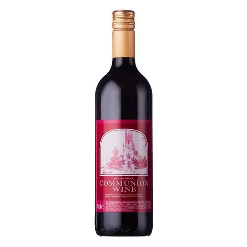 Church Altar Wine - Non Alcoholic Communion Wine 750ml - ALCOHOL FREE