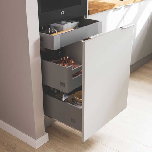 Kitchen Drawer Box Deep Matt Grey Soft Close Organiser Unit Storage 60cm — image 5
