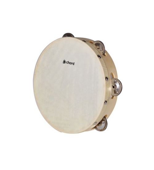 Chord Headed Wooden Tambourine Hand Percussion Drum Band Instrument 4" - 10''