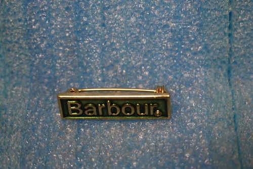 Barbour Pin Lapel Hat Tie Coat Cap Jacket Badge Enamel Metal New