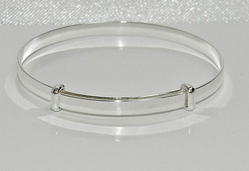 Sterling Silver Expanding Baby Bangle - Christening Gift - NEW - Gift Boxed — image 5