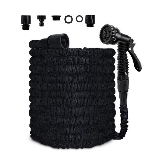 Expandable Garden Hose Pipe 25ft to 250ft Anti Kink 7 Function Water Spray Gun