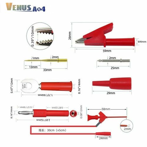 Multimeter Test Leads Kit BNC Test Lead Cable Wire 100Mhz Oscilloscope Probe Set — image 7