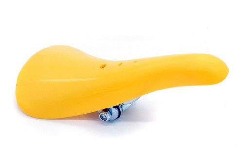 Old school Bmx Seat, Plastic, Velo, Authentic & new, Black, Yellow, Red & Blue