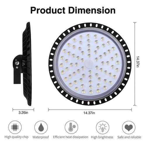 LED High Bay Light 50W 100W 200W 300W Low Bay UFO Warehouse Industrial Lighting