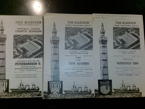 Three Grimsby Town home programmes, various Seasons, see listing  — image 1