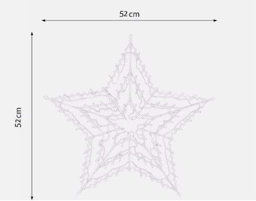 New Star Lights Silhouette Light Window Decoration Indoor Christmas Xmas Gift UK — image 2