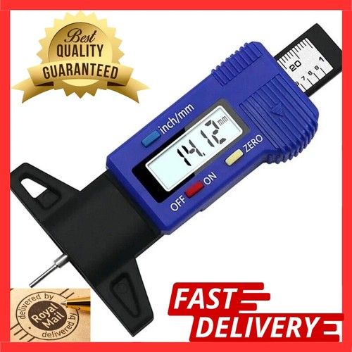 DIGITAL TYRE TREAD DEPTH MEASURING GAUGE TOOL – CAR VAN TRUCK MOTORBIKE THREAD👍
