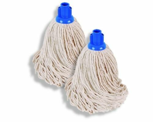 TRADITIONAL HEAVY DUTY COTTON REPLACEMENT MOP HEAD PUSH SOCKET WET FLOOR