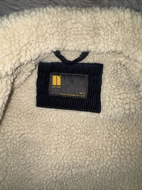 Next Navy Corduroy Jacket, Fleece Lined, 18-24 Months, Excellent Condition