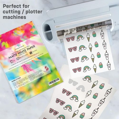 EVG 500 Sheets A4 White Matte Self Adhesive Sticker Paper | Inkjet & Laser — image 3