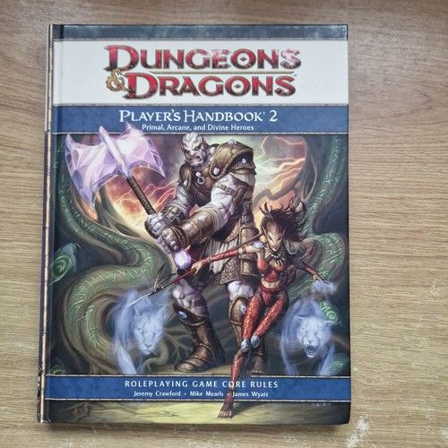 D&D Player’s Handbook 2 4th Edition Dungeons & Dragons Hardback role play book