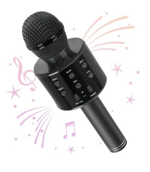 Wireless Microphone, Karaoke Bluetooth Microphone for Kids Adults, Portable Toy