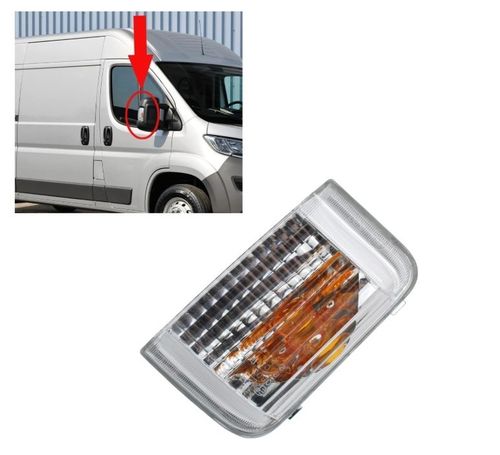 Peugeot Boxer Relay Ducato Mirror Indicator Lens Left + Right Pair — image 8