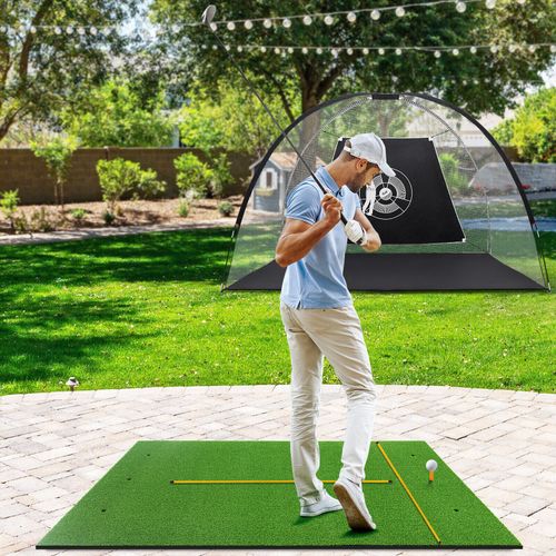 Golf Hitting Mat Artificial Turf Mat Indoor Outdoor Golf Practice Grass Mat — image 6