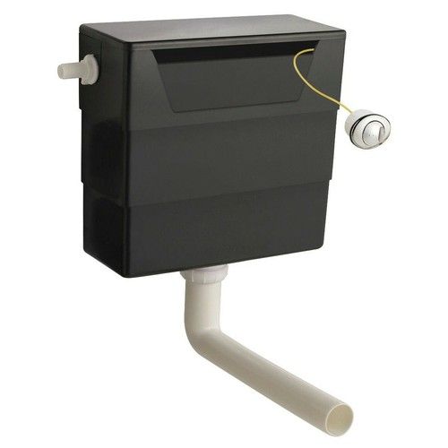 Nuie Concealed Dual Flush Cistern 3/6 Litres Top/Front Access Chrome Push Button