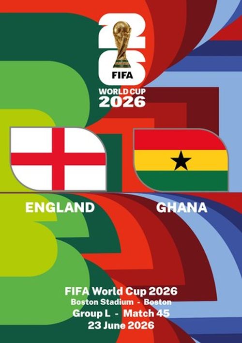 Program England - Ghana World Cup 2026 Football Team