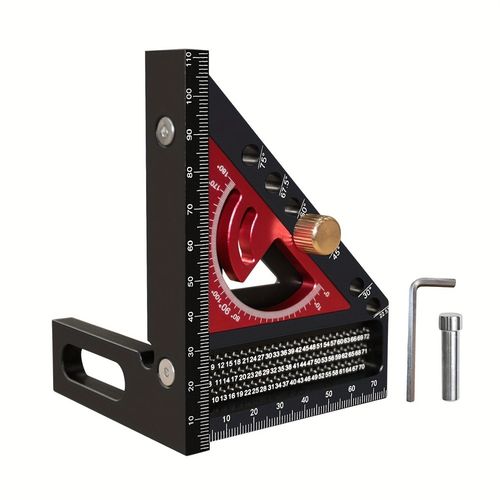 2-in-1 Upgraded 3D Carpenter Multi-Angle Square Protractor Triangle Angle Ruler — image 1