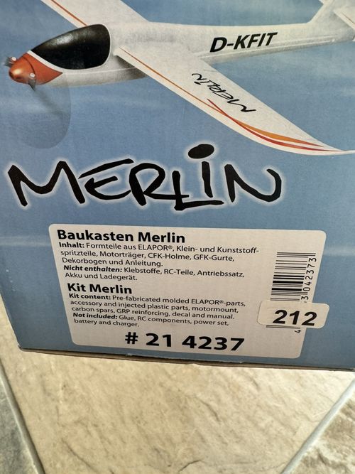 Multiplex Merlin RC Glider Kit 783mm Span #214237 — image 5