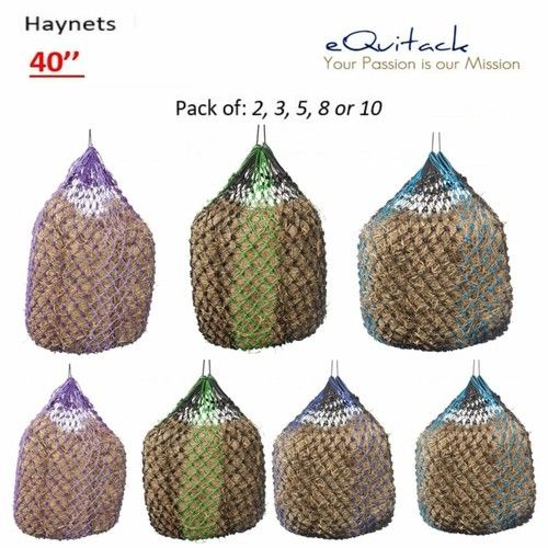 Feed Haynet Trickle Haylage Small Holes Hay Net Large Durable 40'' Set Buy