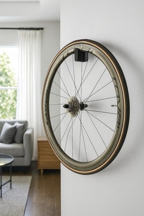 Cycling Wheel Wall Mount | Sturdy Bike Wheel Hangar Display Holder Storage