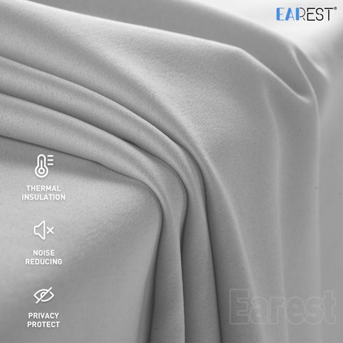 2PCS Blackout Curtains Eyelet Ring Top Pair Thick Thermal Ready Made + Tie Backs — image 7