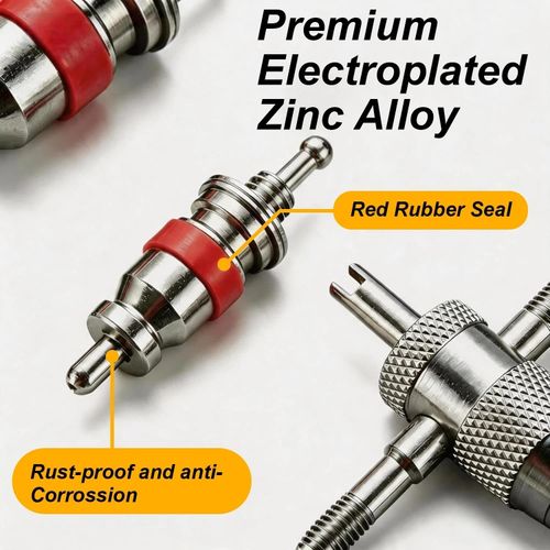 11 Pcs Tyre Valve Core With Remover Tool Kit Schrader Valves or For Car Bike Rep — image 4