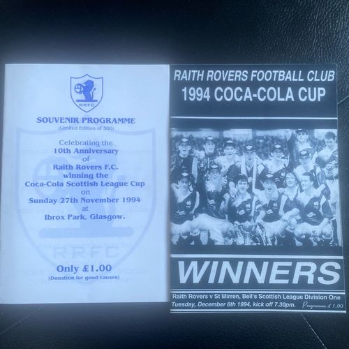 SCOTTISH LEAGUE CUP FINAL 1994 Raith Rovers v Celtic, collection, programmes  — image 4
