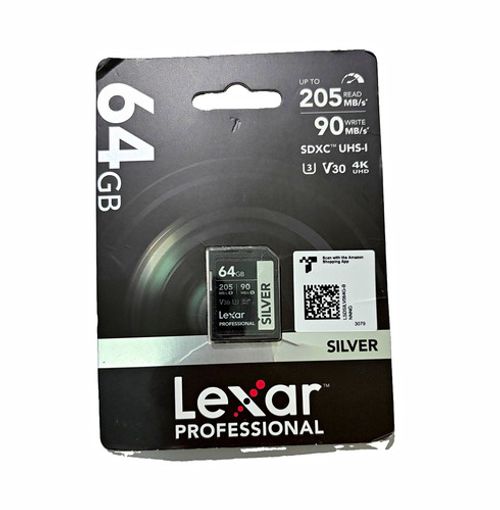 Lexar Professional SILVER 64GB SDXC UHS-I Class 10 High Speed Memory Card