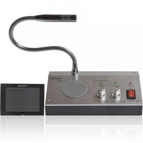 2-Way Talk Through Glass Intercom Window Counter Speaker System Store Shop Sale