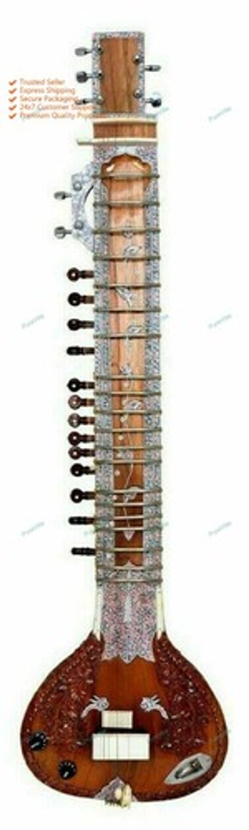 Professional Instrument  Electric Travel Sitar String Musical  High Quality