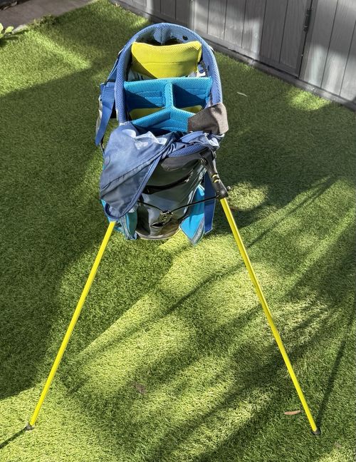 Nike Vapor X Pronged Stand Bag In Electric Blue And Yellow Highlights Great Cond — image 2