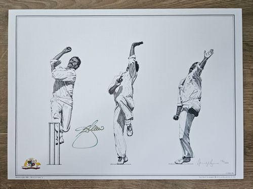 Dennis Lillee Australia -  signed Prints — image 1
