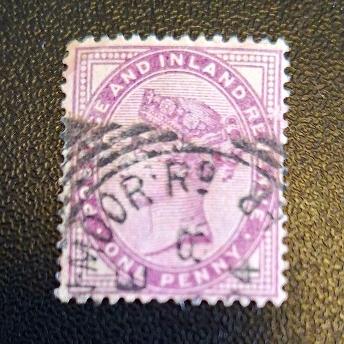 Great Britain Victoria 1d Lilac Postage & Inland Revenue Used Handstamped