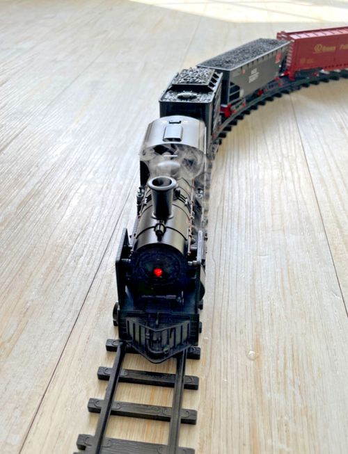 XL Metal loco Steam Railway Train Set. Real steam w sounds . Classic, vintage — image 2