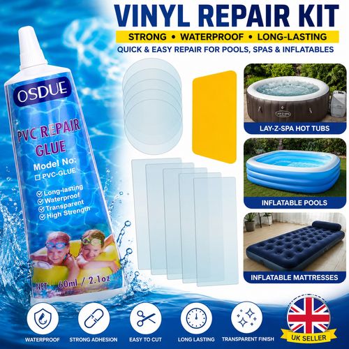 Swimming Pool Vinyl Repair Kit for Lay-Z-Spa Hot Tubs Inflatable Spas — image 7