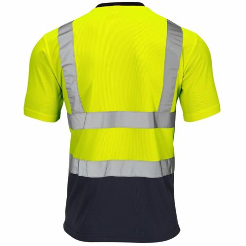 Hi-Vis 2 Tone Workwear Safety Site Short Sleeve Crew Neck T-Shirt — image 2