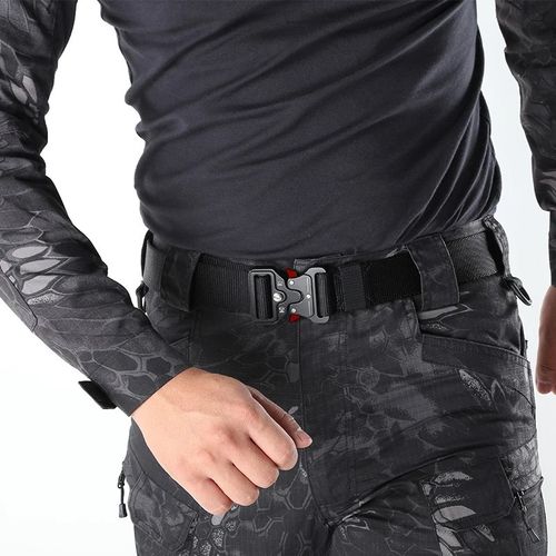 Tactical Belt for Men Quick Release Buckle Outdoor Sports Military Waist Belt — image 5