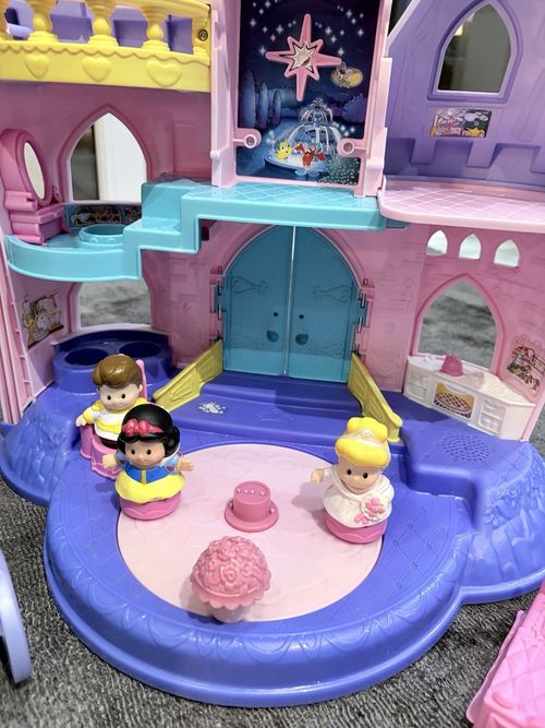 Fisher Price Little People Disney Princess Songs Palace 2012 & Cinderella Coach — image 7