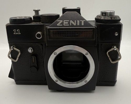 Vintage Zenit 11 35mm SLR Film Camera Body USSR M42 Mount - Working 