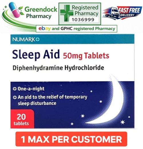 One a Night Sleep Aid 50MG Numark x20 (Nytol Alternative )