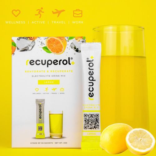 Recuperol Electrolytes Powder Rehydration & Recovery Drink Mix, Natural Flavours — image 5